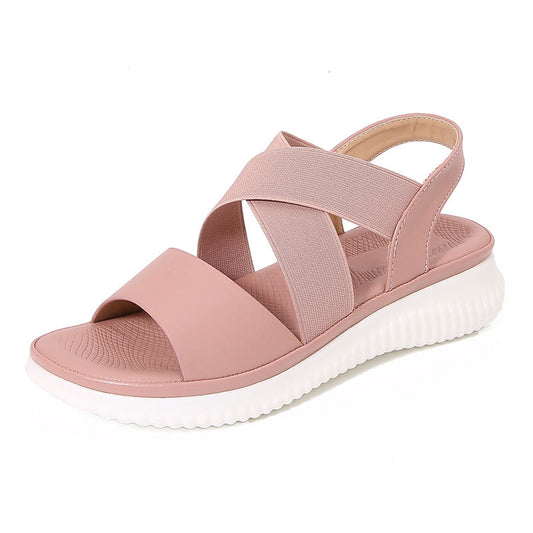Naisten Sandalit – Ristiinhihnat – Pehmustettu Pohja – Slingback-Sandaalit-EmiyoSuomi