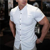 Slim Fit -paita Miehille - Lyhythihainen Gerald vivano-warszawa