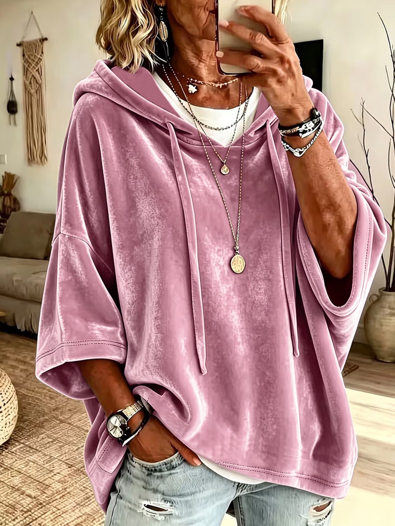 Naisten Hoodie | Oversized istuvuus, kesäillat