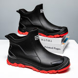 Herren Gummistiefel - Wasserdicht - Rutschfeste Sohlen - Flexibler Einstieg