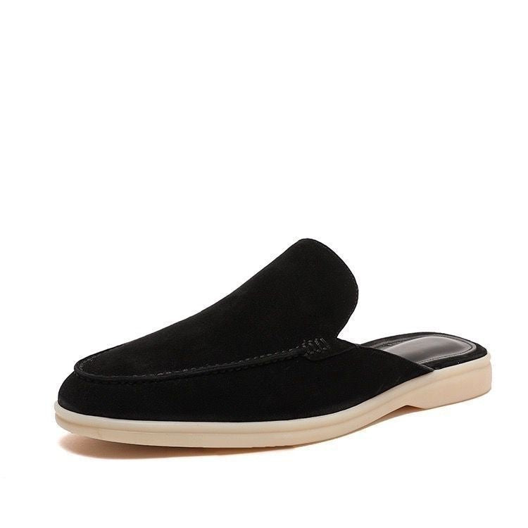 Miesten slip-on mokkasiinit avokantapäällä, matalaprofiilinen rentotyylinen loaferi