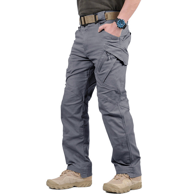 Miesten tactical cargo housut ulkoiluun useilla taskuilla