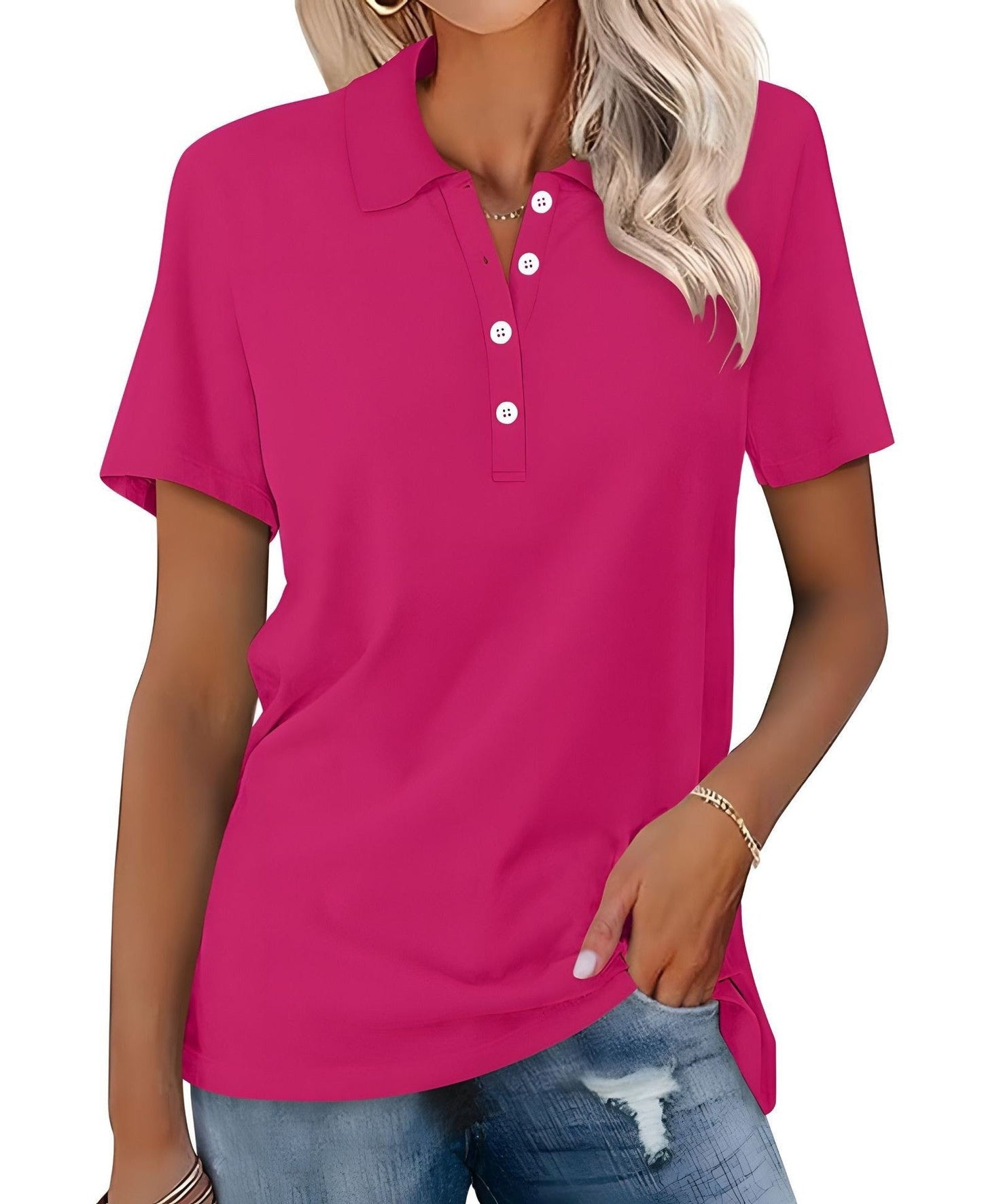 Polo Coton Luxe Naisille - Ajaton - Hengittävä-Kesäasut-EmiyoSuomi