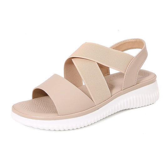 Naisten Sandalit – Ristiinhihnat – Pehmustettu Pohja – Slingback-Sandaalit-EmiyoSuomi