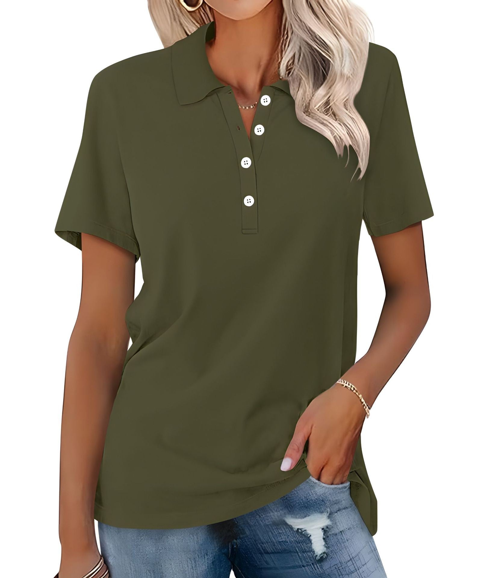 Polo Coton Luxe Naisille - Ajaton - Hengittävä-Kesäasut-EmiyoSuomi