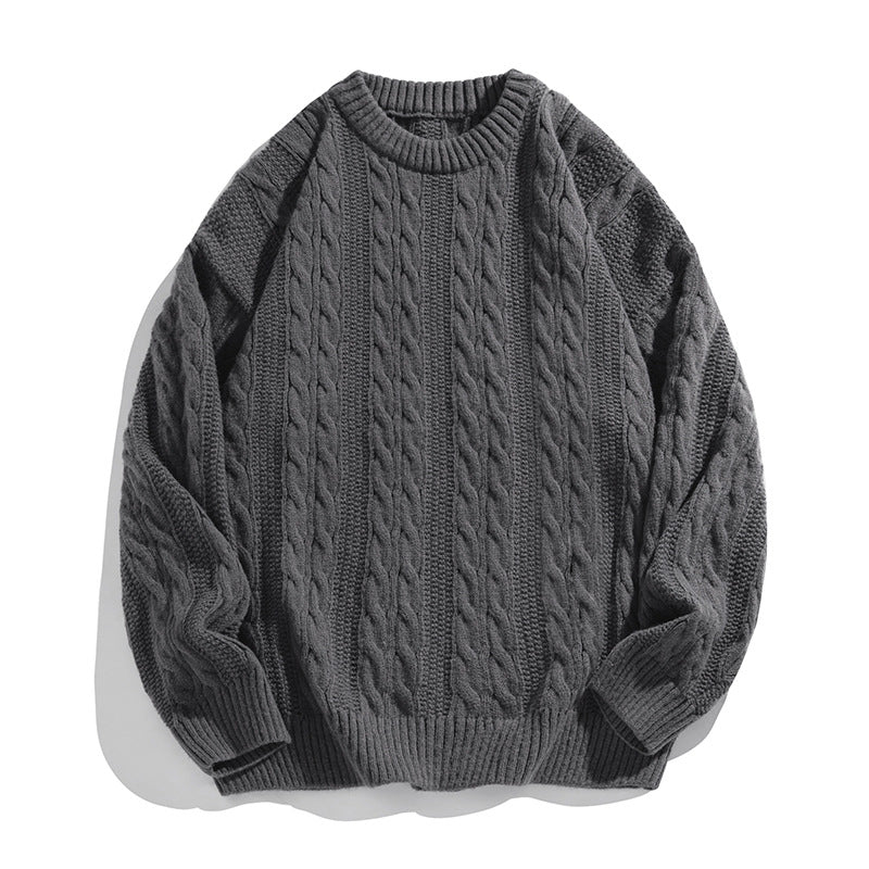 Miesten Neulepaita | Kaapeli Kudos Crewneck | Lämmin