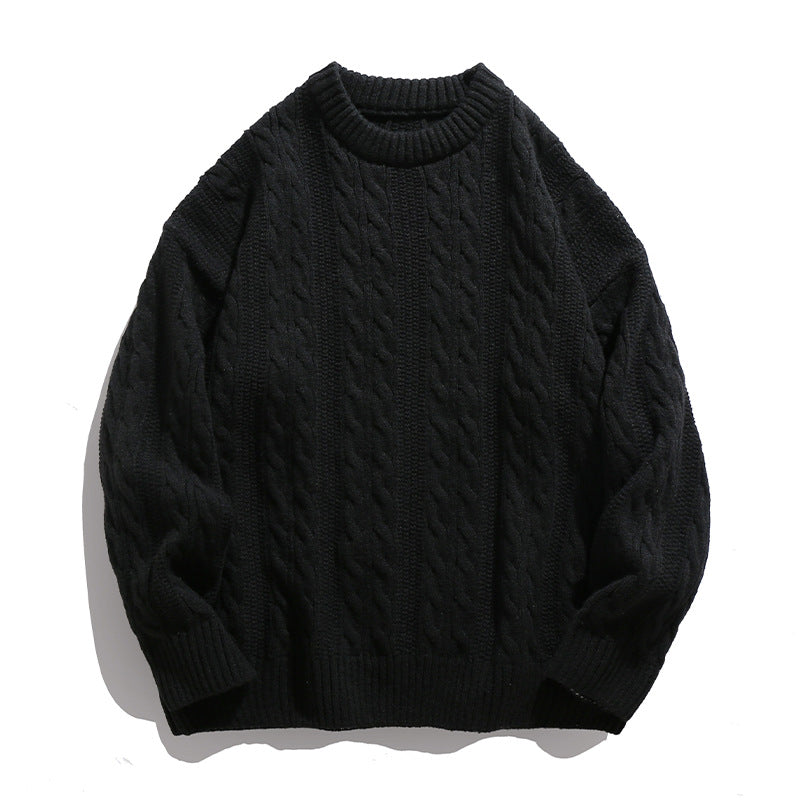 Miesten Neulepaita | Kaapeli Kudos Crewneck | Lämmin