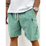 Men's Casual Shorts | Corduroy Fabric, Elastic Waist | Relaxed Fit