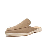 Miesten slip-on mokkasiinit avokantapäällä, matalaprofiilinen rentotyylinen loaferi