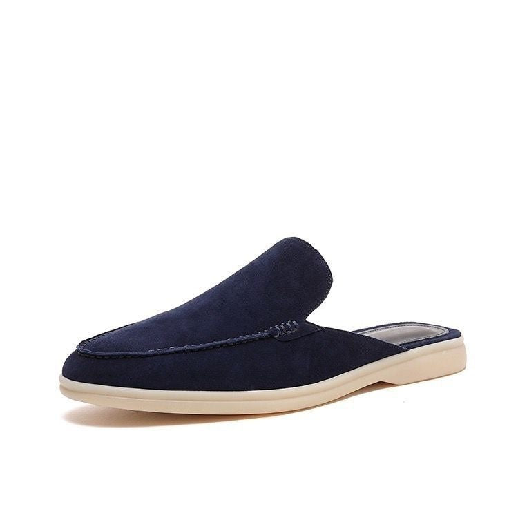 Miesten slip-on mokkasiinit avokantapäällä, matalaprofiilinen rentotyylinen loaferi