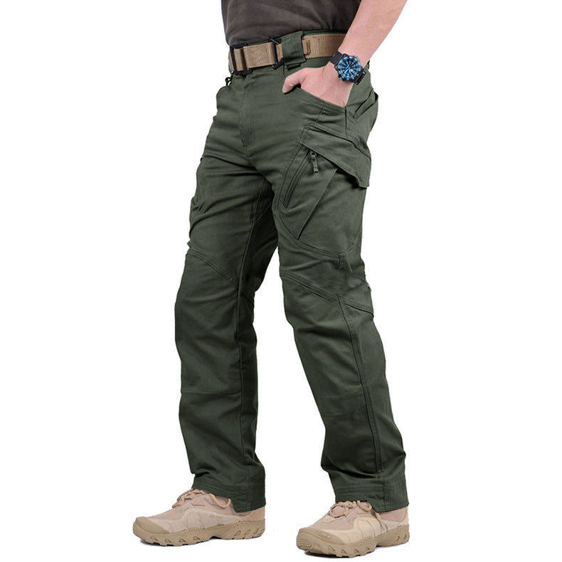 Miesten tactical cargo housut ulkoiluun useilla taskuilla