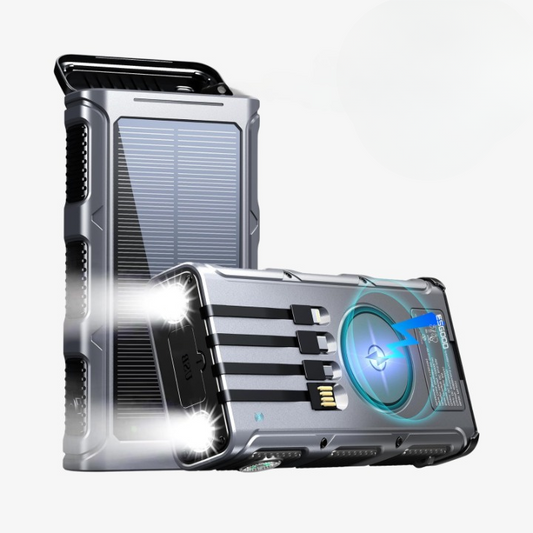 Aurinkovoimaakku - PowerSafe 20000-***Solar Power Bank - PowerSafe 20000-EmiyoSuomi