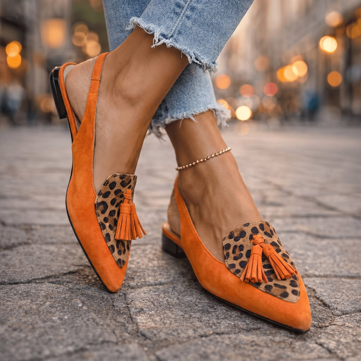 Naisten slingback ballerina teräväkärkiset pehmustettu tasapohja samettinen pinta
