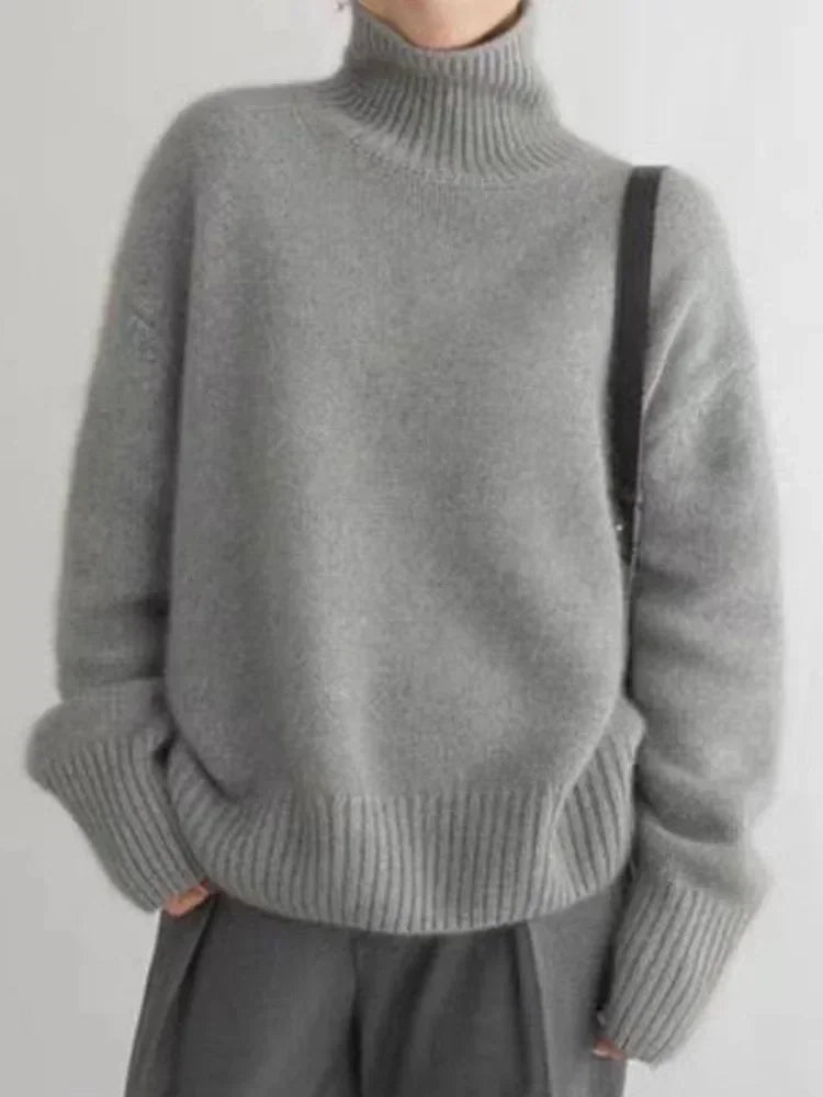 Rullakaula-neule | Polyesteri, Lämmin Väri | S–XL