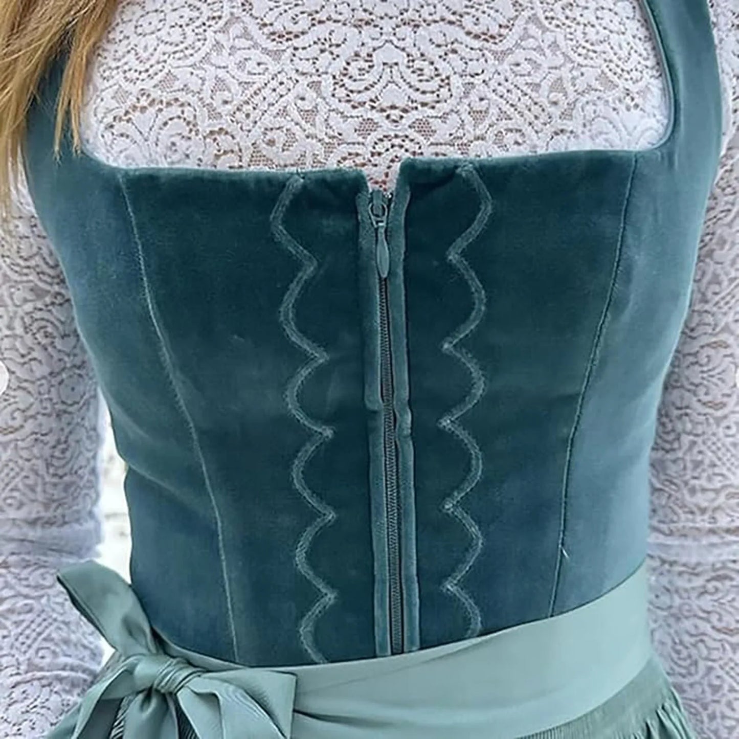 Naisten Dirndl Mekko - Kestävä Kangas - Vintage Oktoberfest Trachten