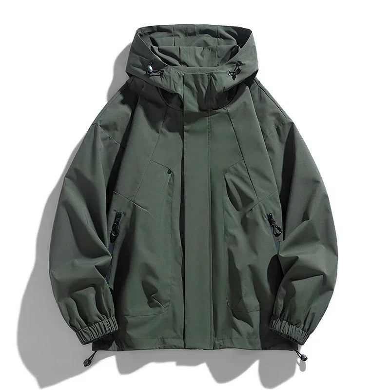 Miesten softshell tuulitakki hupullinen vedenpitävä ylisuuret koot 6XL 7XL 8XL