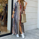 Mekko Denim Maxi - Rentoa Istuvuutta - Paidankaulus-Mekot-EmiyoSuomi