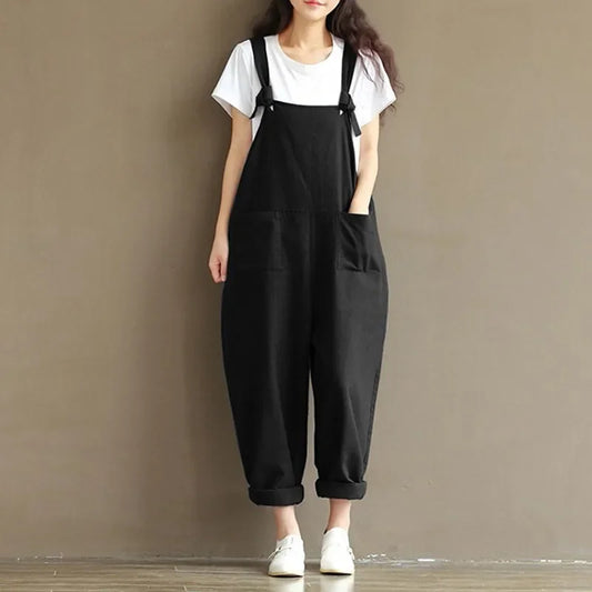 Olkaimeton Lörppö Haalari - Plus Koko 5XL - Kevät Muoti-One-Pieces-EmiyoSuomi