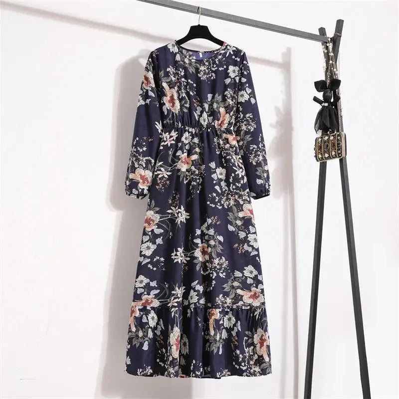 Dalia - Elegantti Pitkä Mekko - Kesäinen Kukka vivano-warszawa