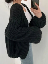 Naisten cardigan laternanhiha Y2K streetwear vintage tyyli