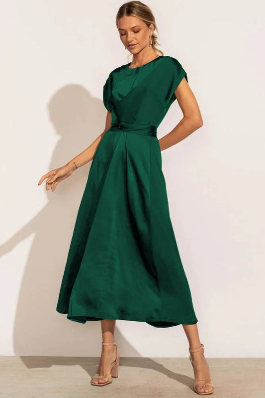 Evangeline - Robe satin élégante - Mode femme-Mekot-EmiyoSuomi