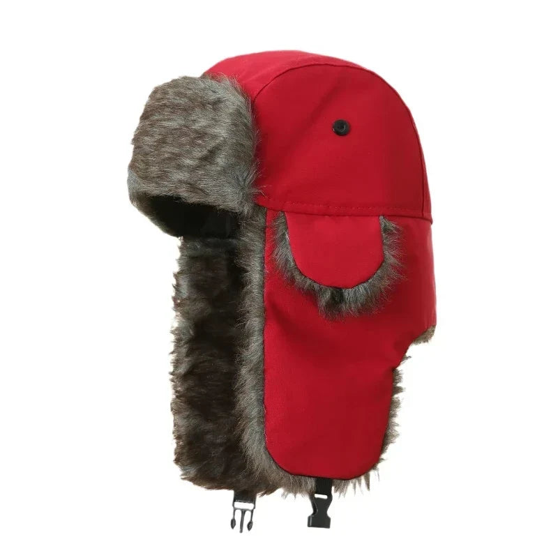 Trapper pipo tekoturkis unisex, korvaliepeillä ja tekoturkisvuorauksella