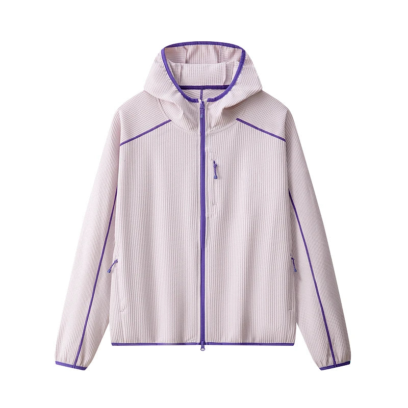 Unisex waffle soft shell takki korkea kaulus vetoketju kevät syksy ulkoilu