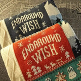 Jouluneule unisex löysä pullover joulukuvioinen pitkähihainen