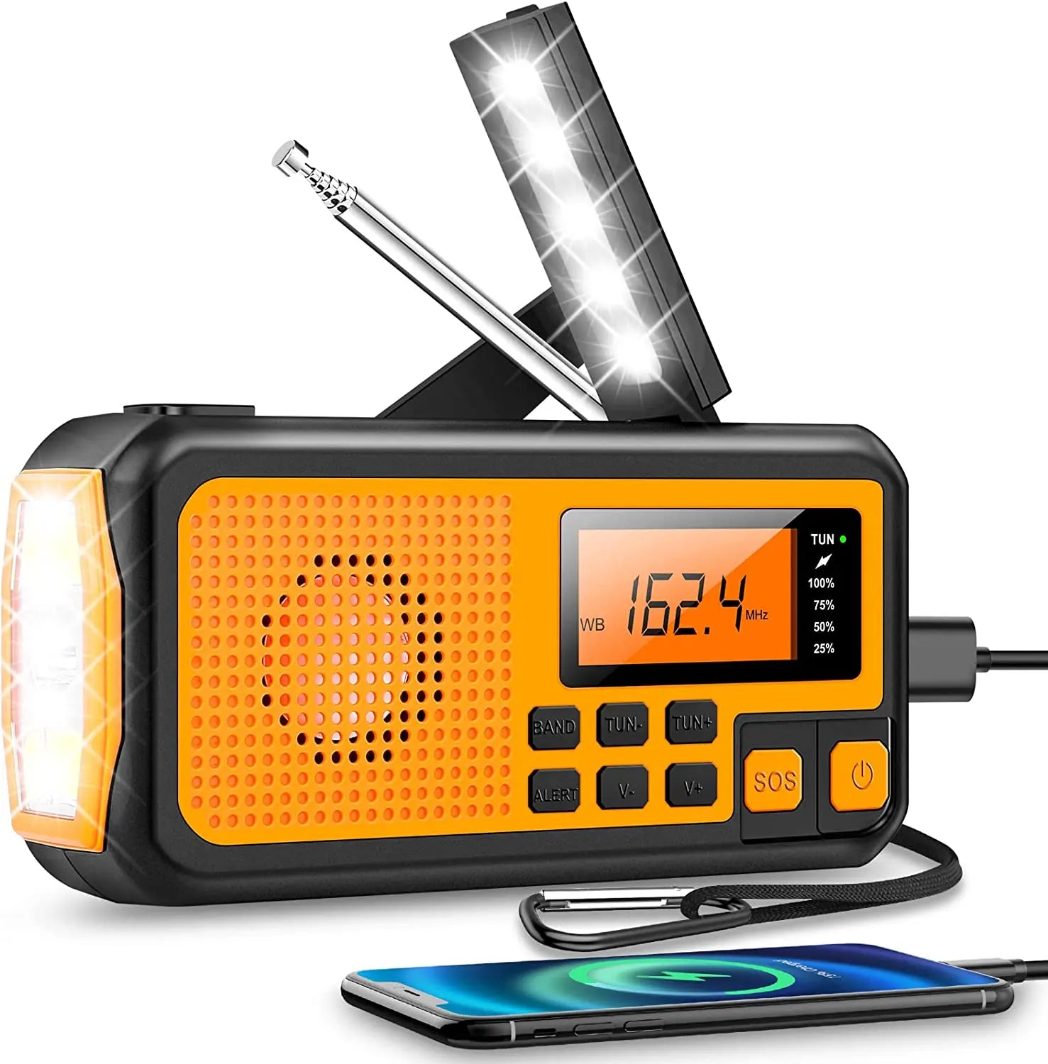 Monitoiminen hätäradio latausvaihtoehdoilla - SafeSignal-***Multifunctional Emergency Radio with Charging Options - SafeSignal-EmiyoSuomi