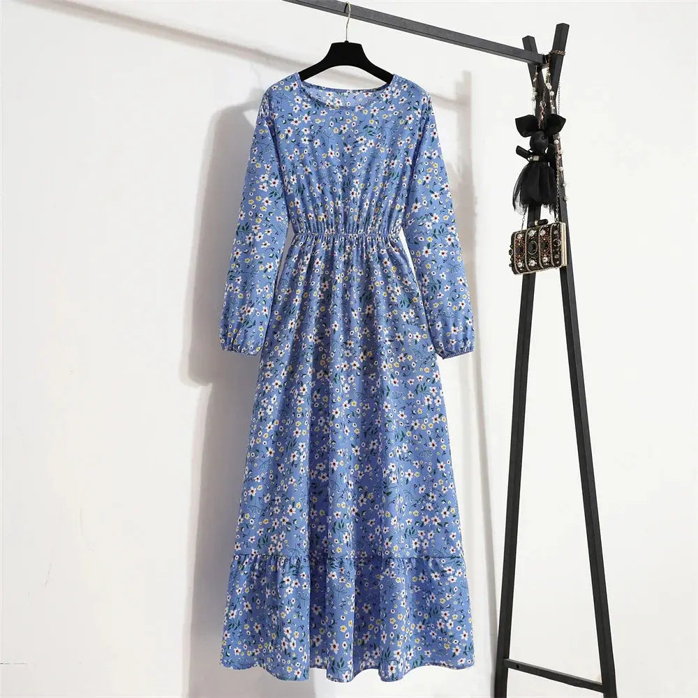 Dalia - Elegantti Pitkä Mekko - Kesäinen Kukka vivano-warszawa