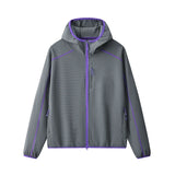 Unisex waffle soft shell takki korkea kaulus vetoketju kevät syksy ulkoilu