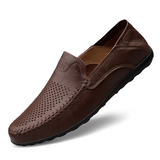 Miesten nahka loaferit slip-on italialaistyylinen casual dress kengät