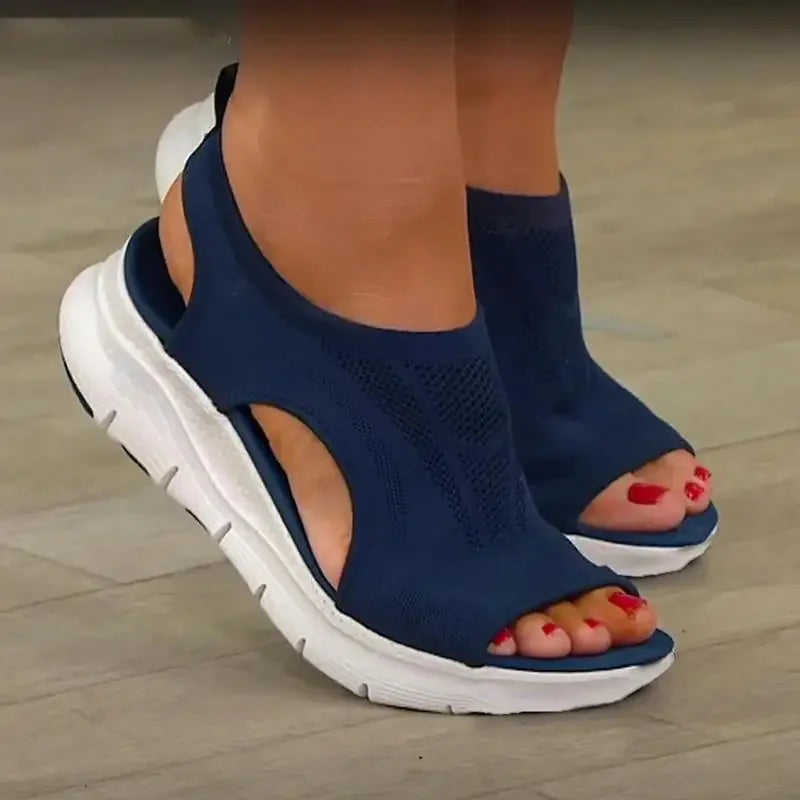 Naisten kesäkenkiä - Uudet sandaalit - Wedges avokkaat-Sandaalit-EmiyoSuomi