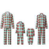Perheen yhteensopiva joulupyjama ruutuinen punainen setti aikuisille lapsille ja vauvalle