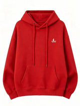Unisex oversized huppari brodeerattu eläinkuvio löysä leikkaus hupulla
