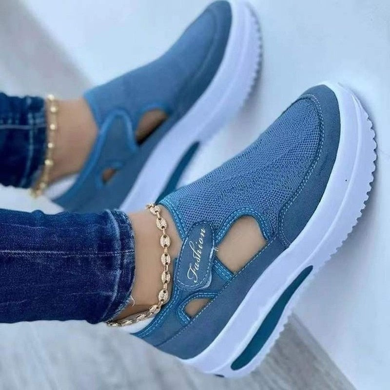 Naisten hengittävä Mesh Sneakers-kengät-EmiyoSuomi