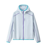 Unisex waffle soft shell takki korkea kaulus vetoketju kevät syksy ulkoilu