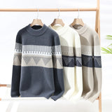 Jouluneule miesten pyöreäkaula pullover paksu casual talvineule