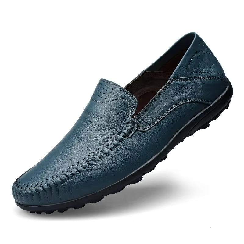 Miesten nahka loaferit slip-on italialaistyylinen casual dress kengät