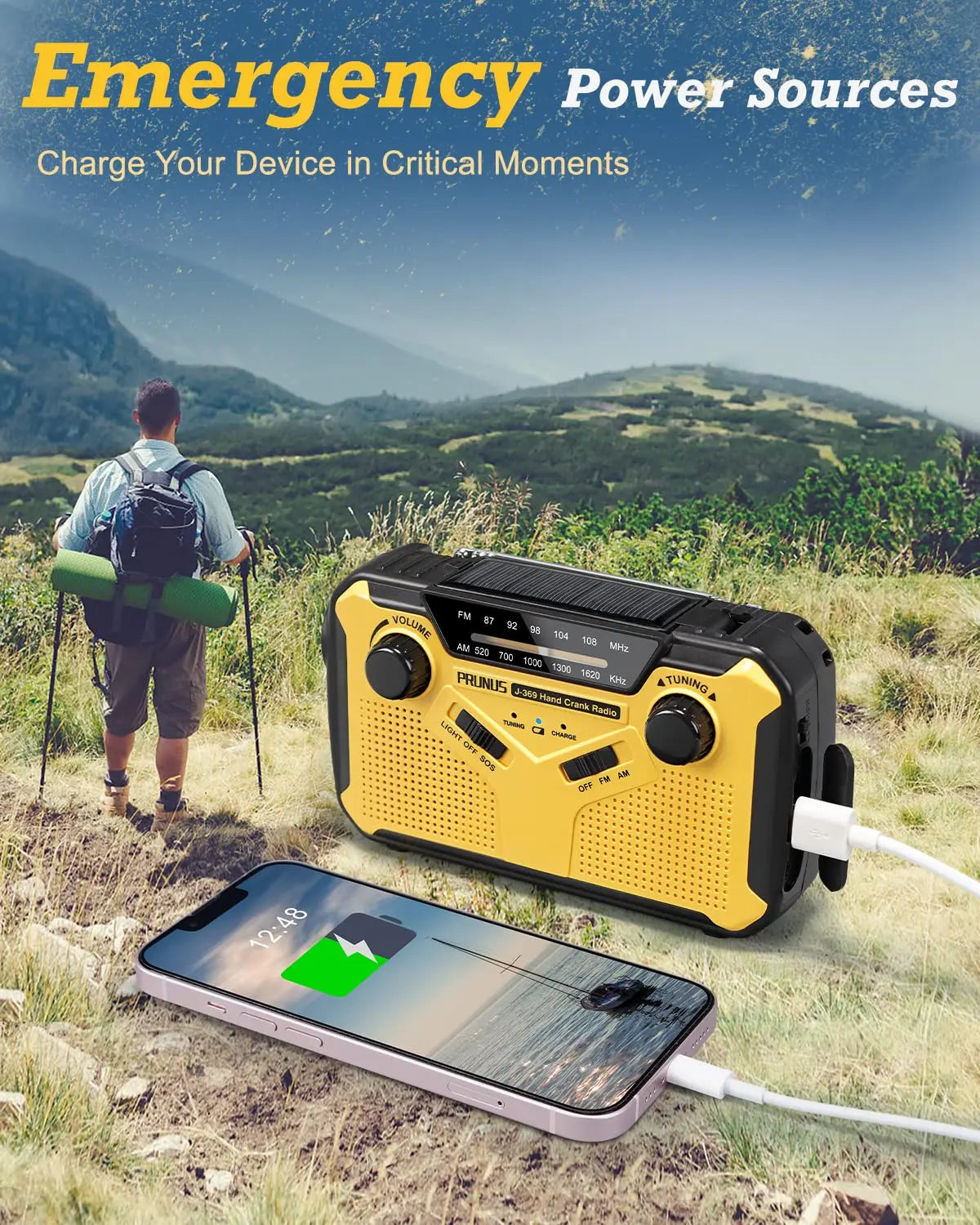 Monitoiminen hätäradio latausvaihtoehdoilla - SafeSignal-***Multifunctional Emergency Radio with Charging Options - SafeSignal-EmiyoSuomi