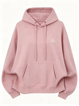 Unisex oversized huppari brodeerattu eläinkuvio löysä leikkaus hupulla