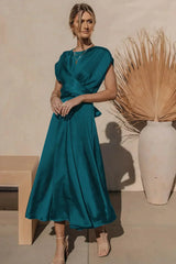 Evangeline - Robe satin élégante - Mode femme-Mekot-EmiyoSuomi