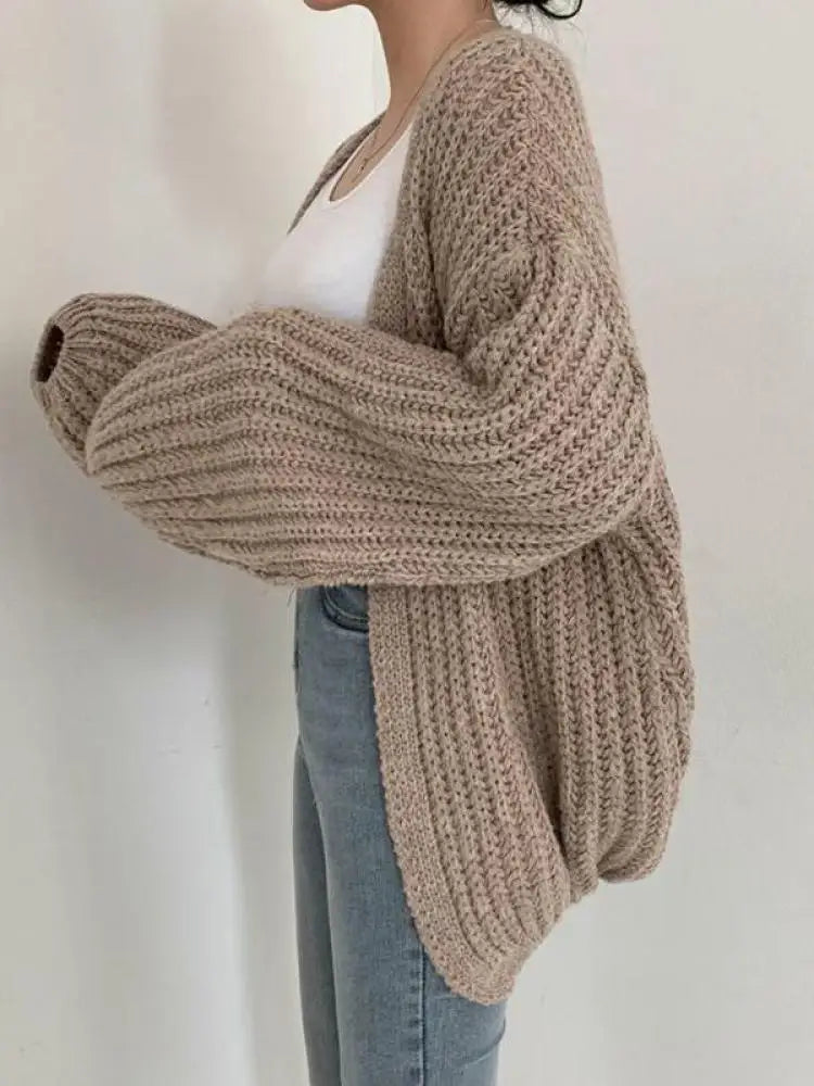 Naisten cardigan laternanhiha Y2K streetwear vintage tyyli
