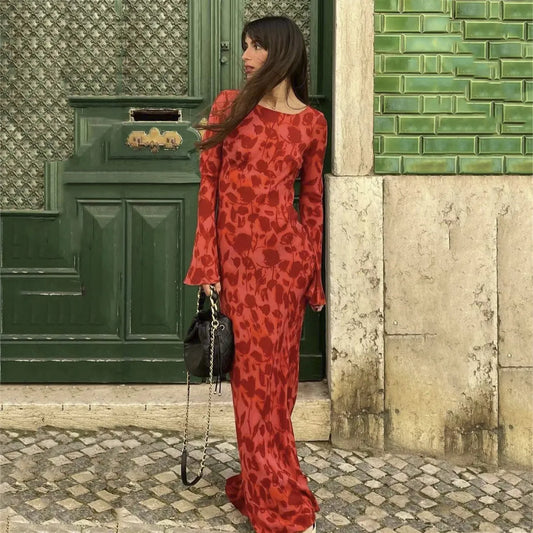 Mekko Kuvioitu - Eleganssia ja ainutlaatuista tyyliä-Mekot-EmiyoSuomi