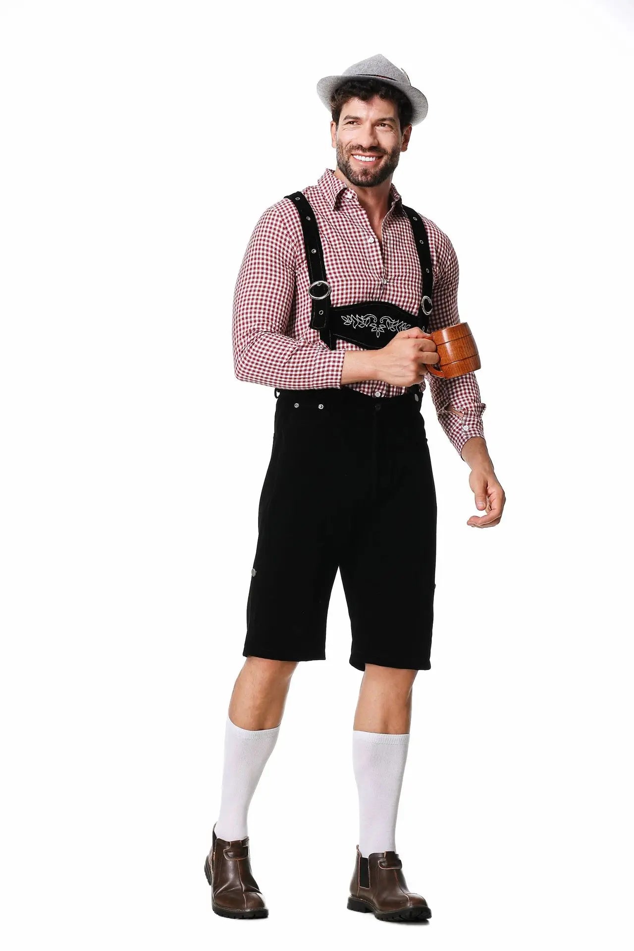 Miesten Trachten-housut ja Suspensorit - Nahka - Oktoberfest-valmis
