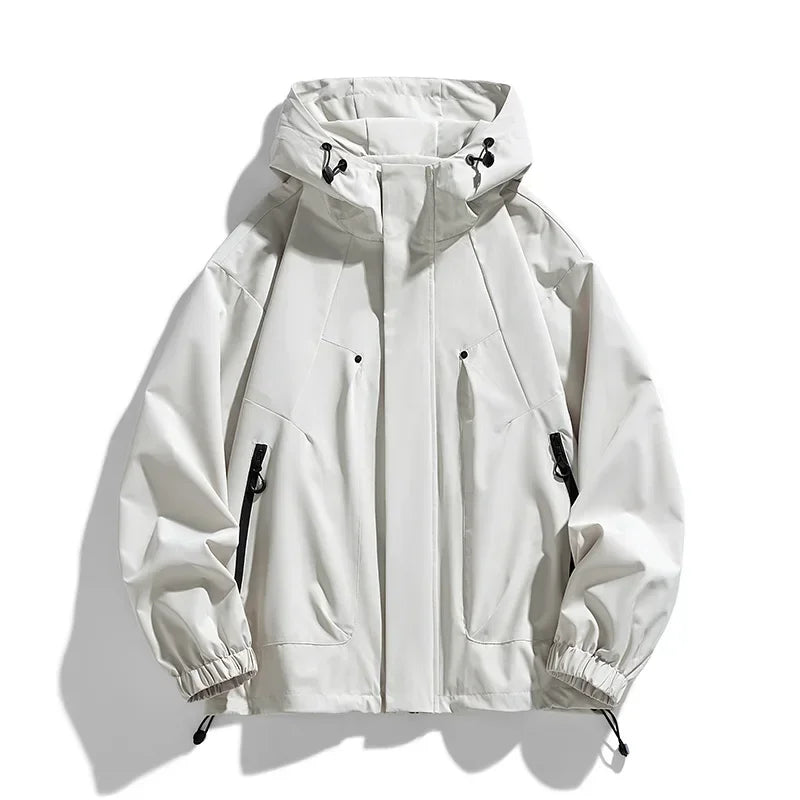 Miesten softshell tuulitakki hupullinen vedenpitävä ylisuuret koot 6XL 7XL 8XL