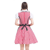 Naisten Oktoberfest Dirndl Mekko - Pehmeä Materiaali - Klassinen Tyyli - Yksityiskohtainen Perinteinen Juhlapuku