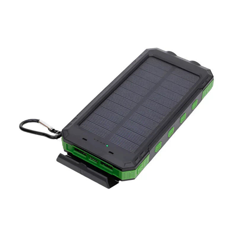 Aurinkoenergian Power Bank, jossa on taskulamppu - SolarCharge Pro-***Zonne-energie Powerbank met Zaklamp - SolarCharge Pro-EmiyoSuomi