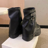 Naisten nahkanilkkurit kiilakorko 9 cm platform