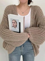 Naisten cardigan laternanhiha Y2K streetwear vintage tyyli